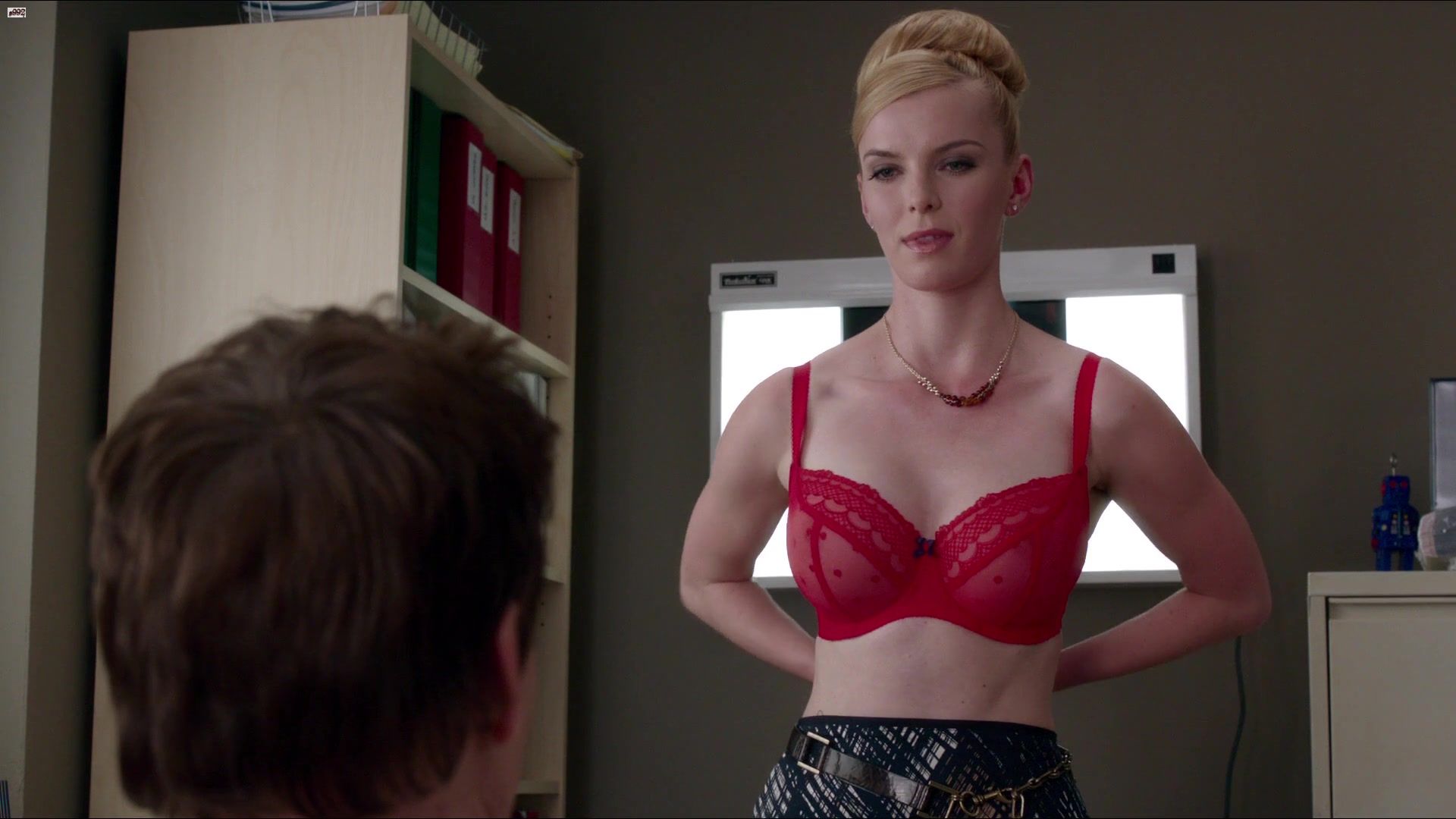 Fucks Betty Gilpin topless cowgirl scene of the TV show "Nurse Jackie" Athletic - 2