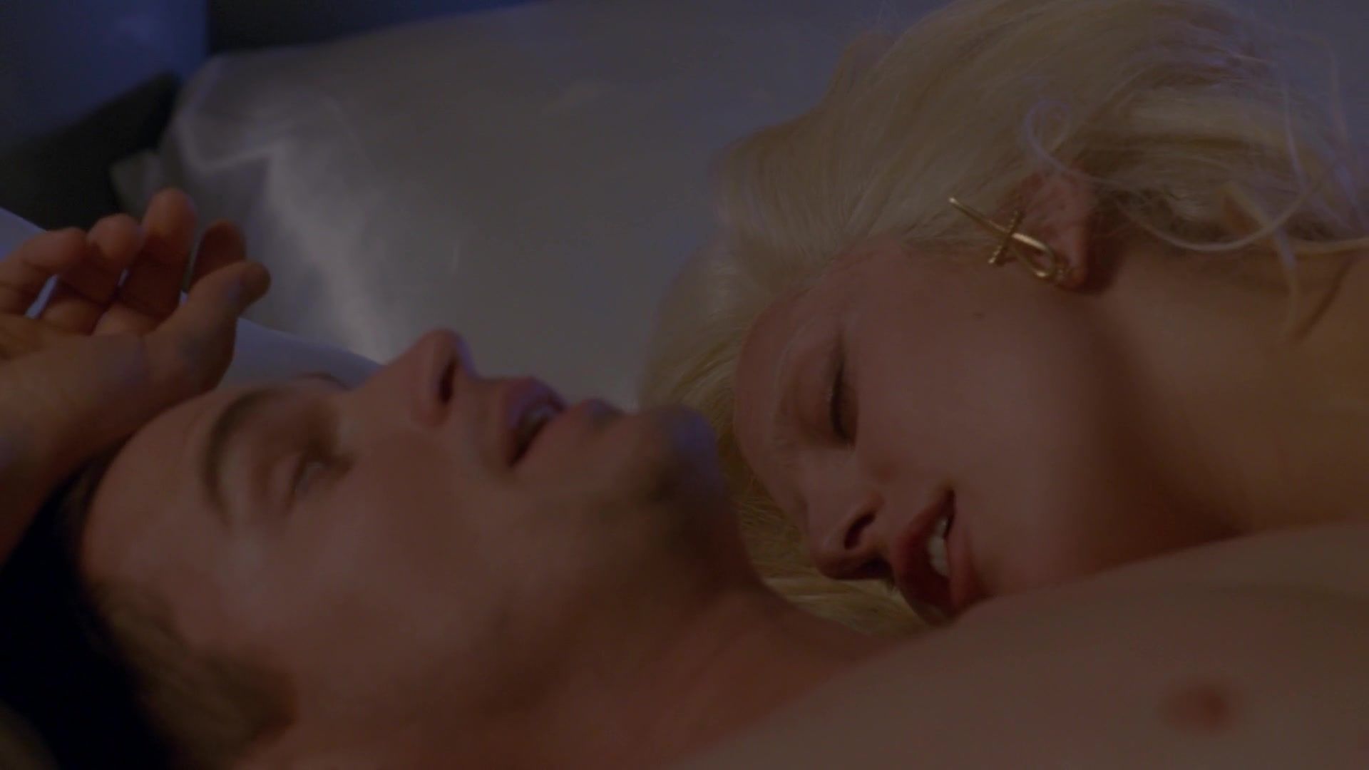 3some Naked Lady Gaga nude in American Horror Story S5 E9 Erotica - 1
