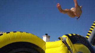 Spit Topless Video - World's Biggest Lube Slide Uncensored version Ruiva