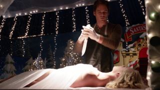 Sex Party Nudity in TV show Yvonne Strahovski - Dexter, Season 07 (2013) Blow Job