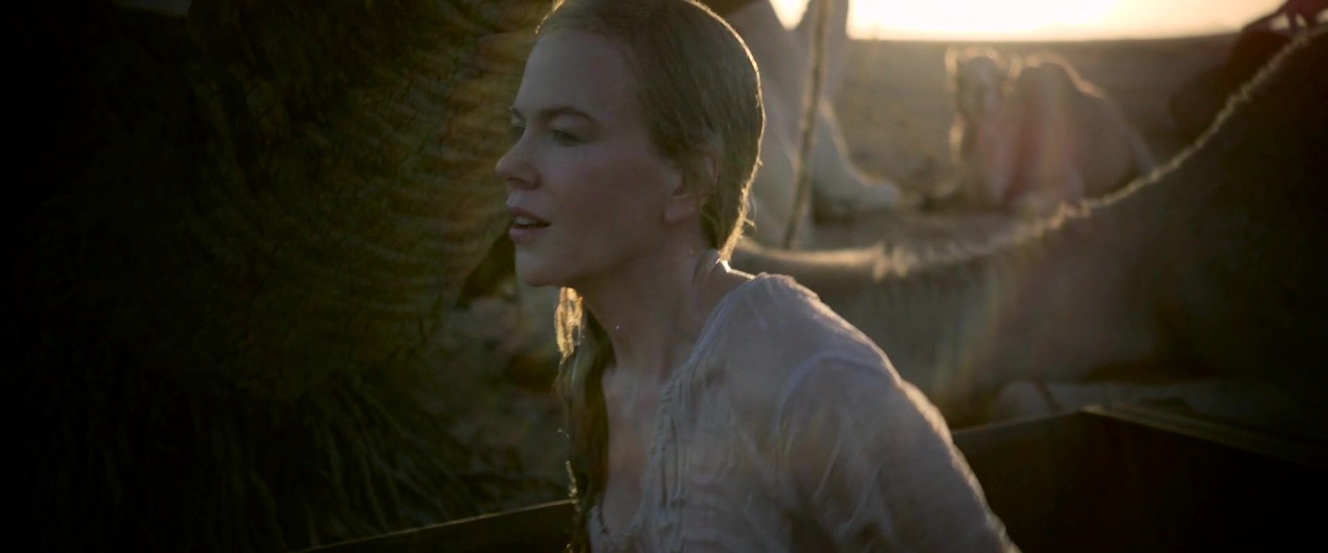 Stroking Nicole Kidman nude - Queen of the Desert (2016) Sexual Threesome - 1