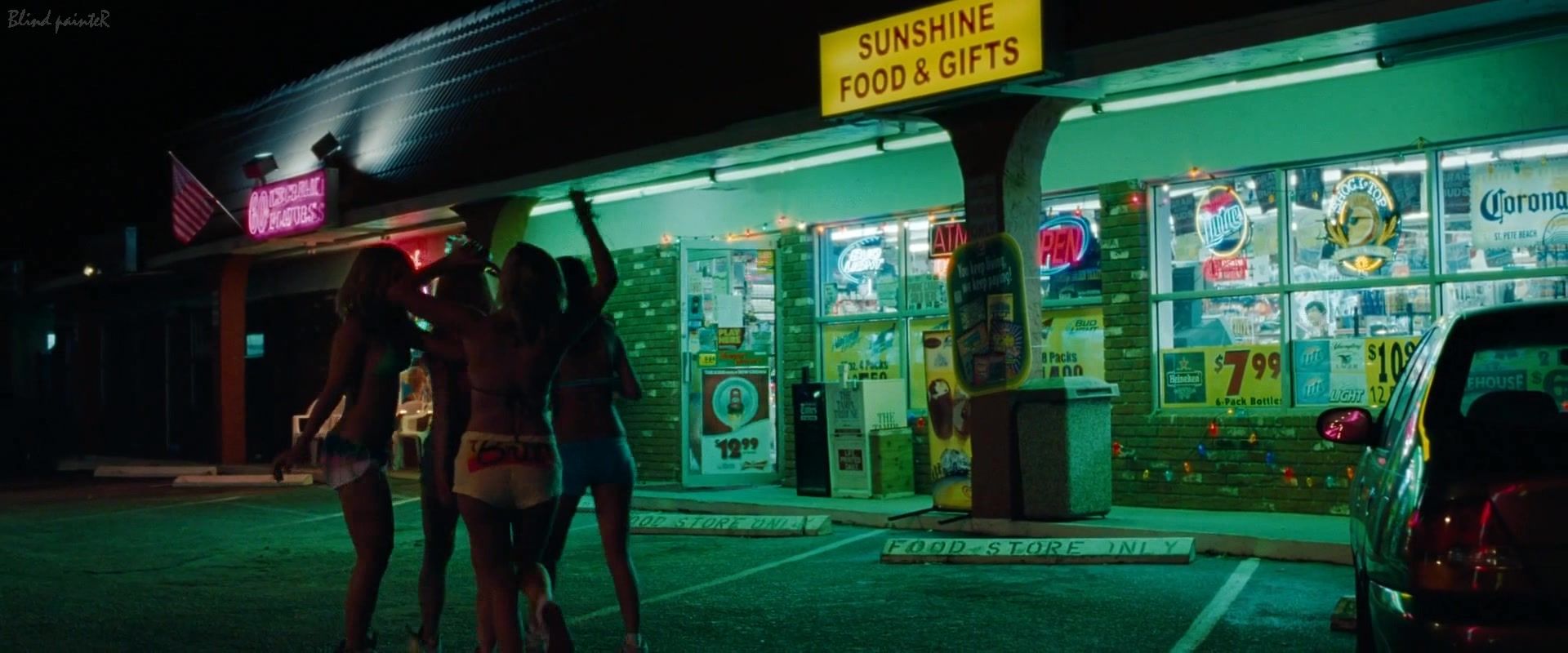 Spooning Selena Gomez nude in Spring Breakers (2013) Justice Young