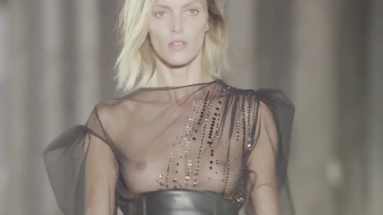 Peeing Naked Anja Rubik See Through - SAINT LAURENT - SS17 COLLECTION (September 2016) Chunky