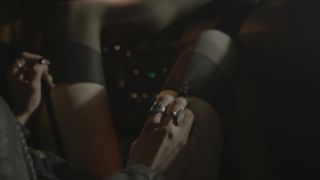 Kaotic Nude Model in the Car - Alena Cum On Face