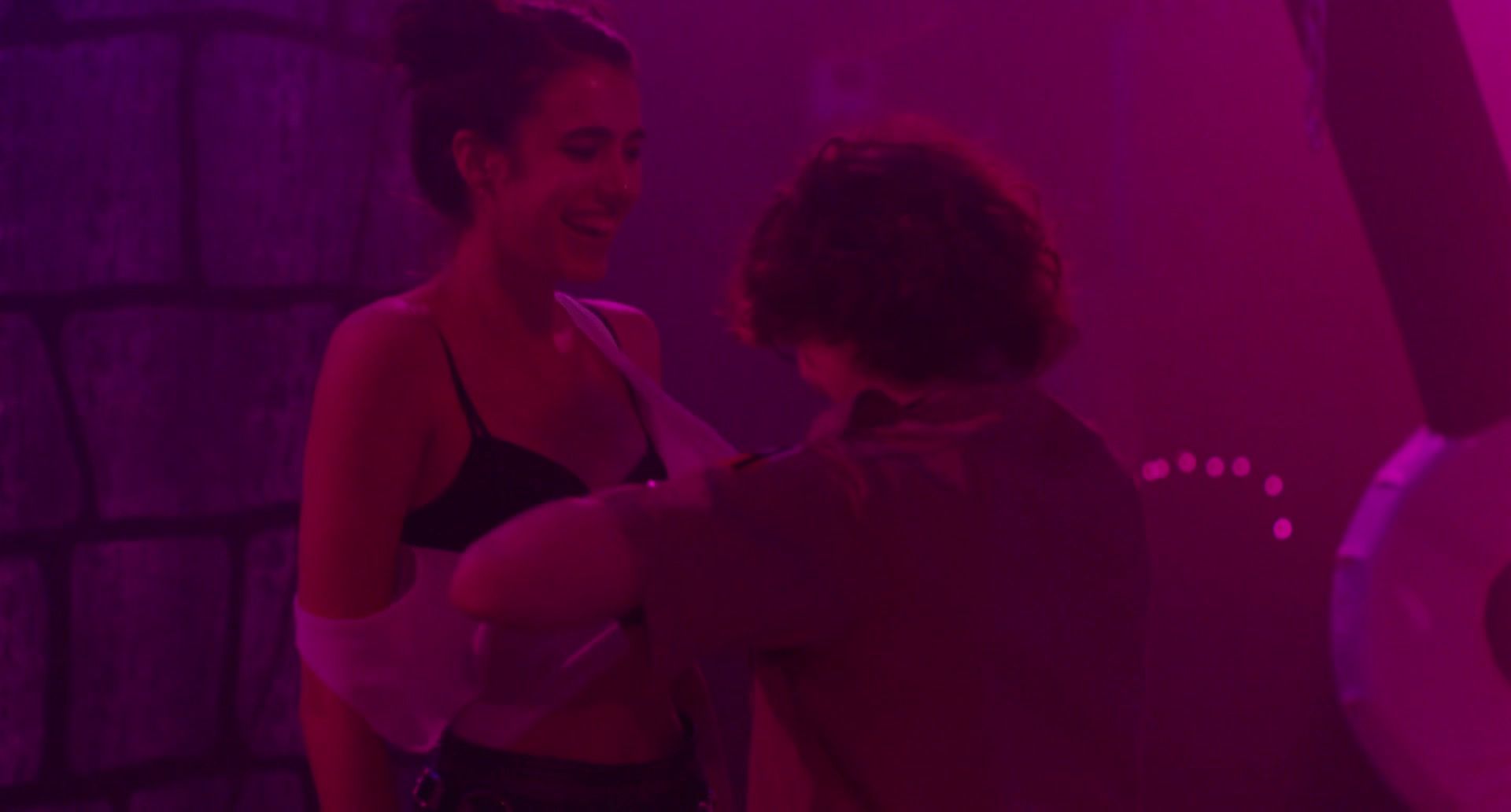 Slapping Sexy India Menuez, Margaret Qualley nude - Adam (2019) Red