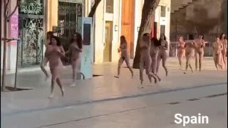 Tinytits Naked Women around the World - Public Nudity Video For