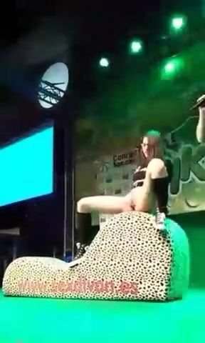 Nylons Teen's Incredible Mega Squirting on Public Live Video - Naked On Stage Room - 1
