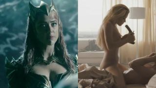 Moms Sexy video with Erotic Heroines - SuperHero Dressed vs Undressed Village