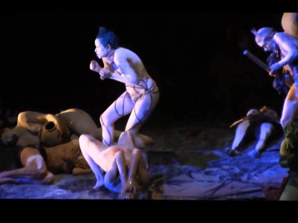 Cumswallow Naked on Stage -230- Alejandra Ramirez -Infierno-2014 Cumfacial