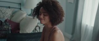 Girl Fuck Black Nathalie Emmanuel joins white co-star Britt Lower nude in Holly Slept Over (2020) Assfucked