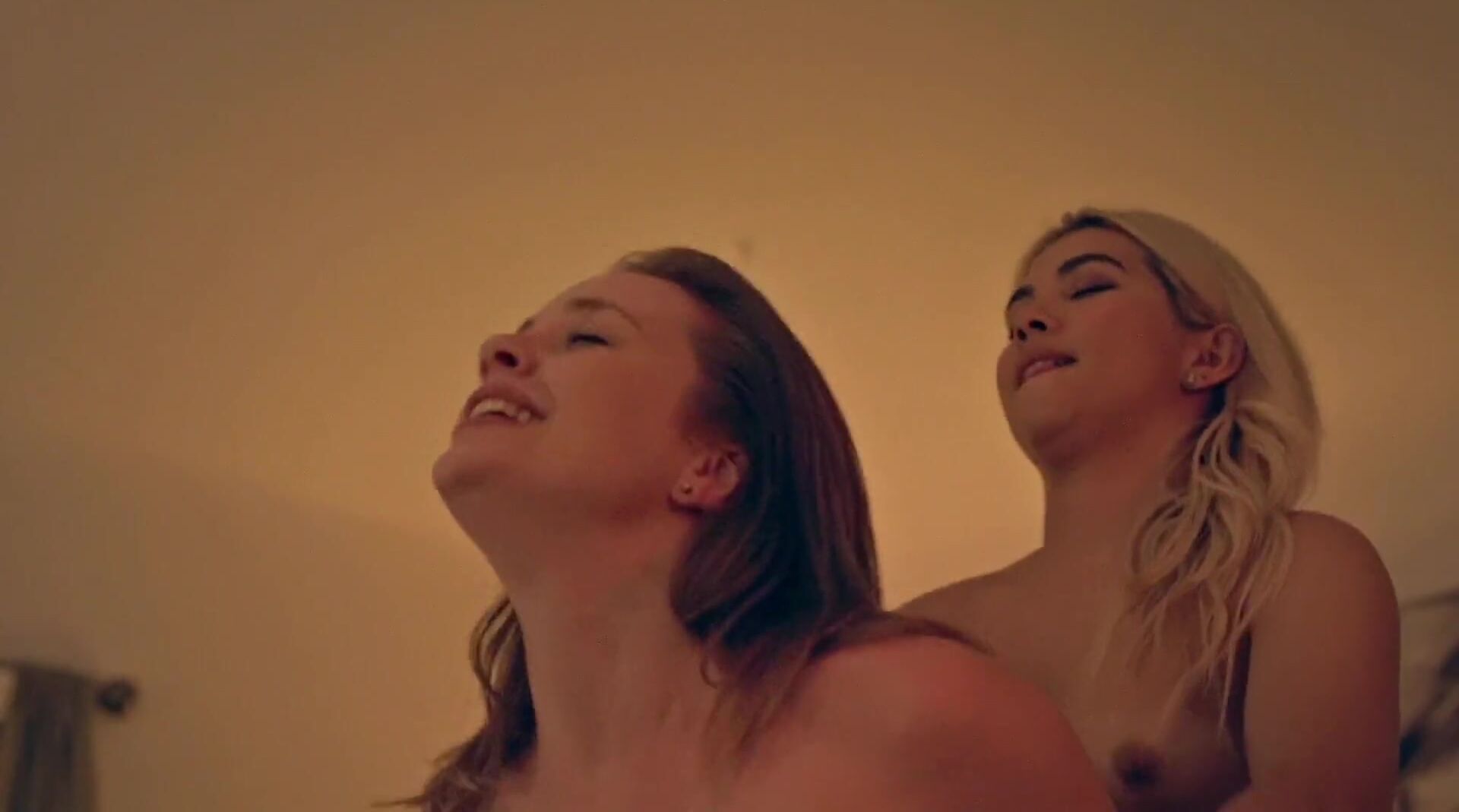 Stripper Steamy girls Tru Collins and Hayley Kiyoko have a threesome in explicit sex scene KindGirls - 1