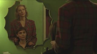 Trio Erotic lesbian women from movie industry bang each other in drama film Carol (2014) Throat