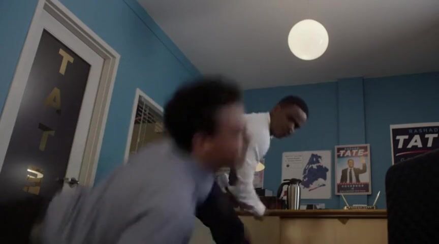 Moreno Black man hits white husband's face and has sex with wife in Power S06E02-03 (2014) Tanga - 1