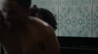 Beard Black man hits white husband's face and has sex with wife in Power S06E02-03 (2014) Old-n-Young