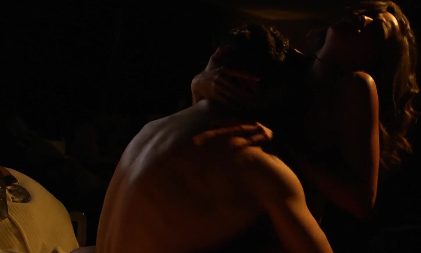 Camgirl Tempting Malena Morgan rides cock in the darkness in romantic hot movie sex scene Clip