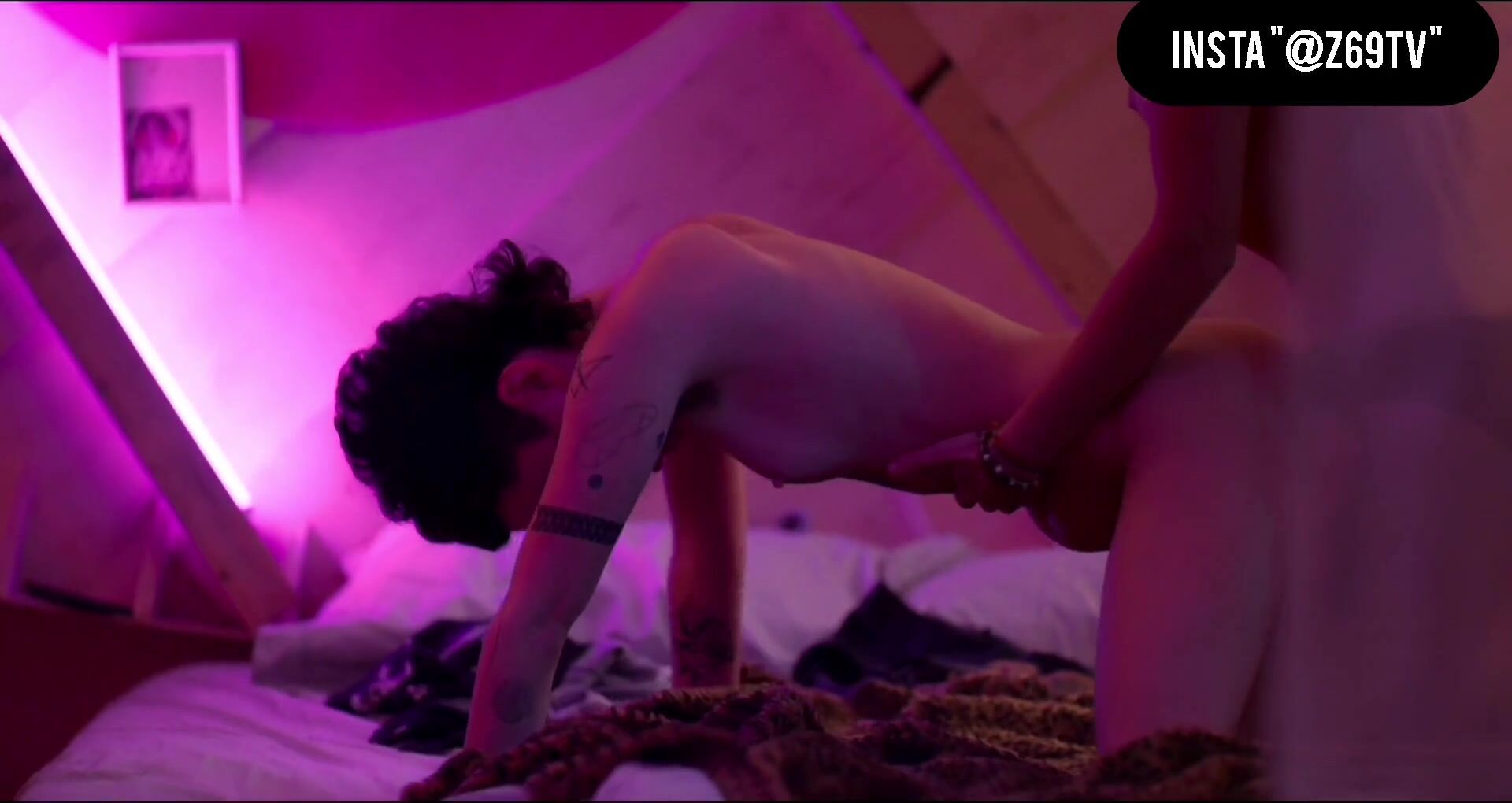 Hard Core Porn Lesbian sex scene with strapon fucking from Brazilian TV series Todxs Nós (2020) Amateur Sex