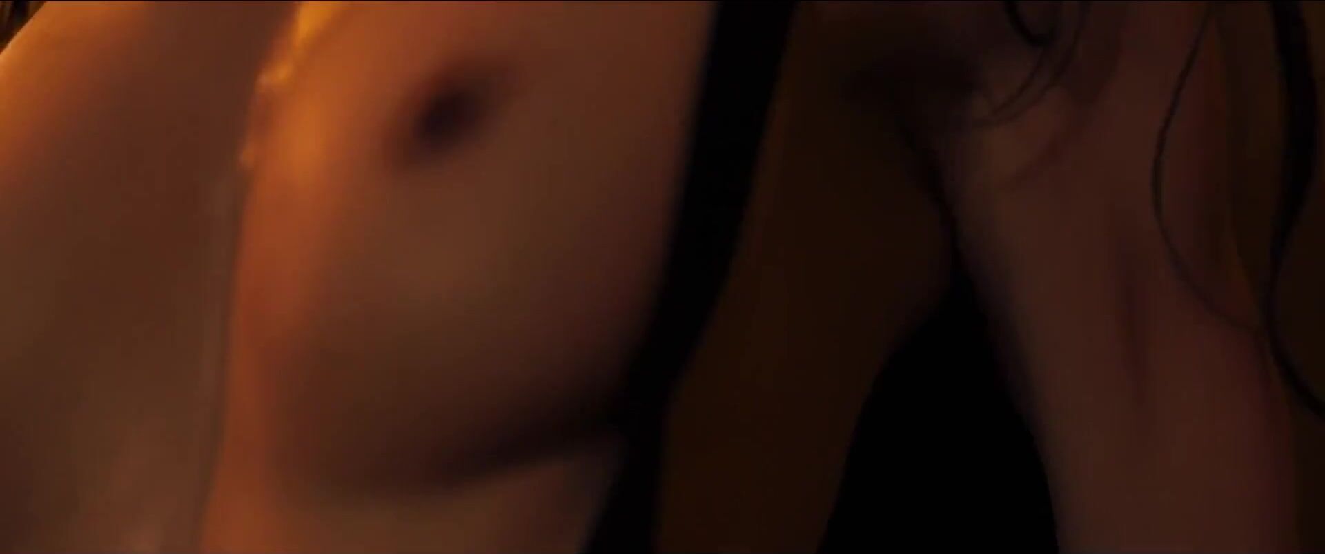 Dildo Fucking Lesbian sex scene and striptease by windows from horror movie Trauma (2017) Amatur Porn