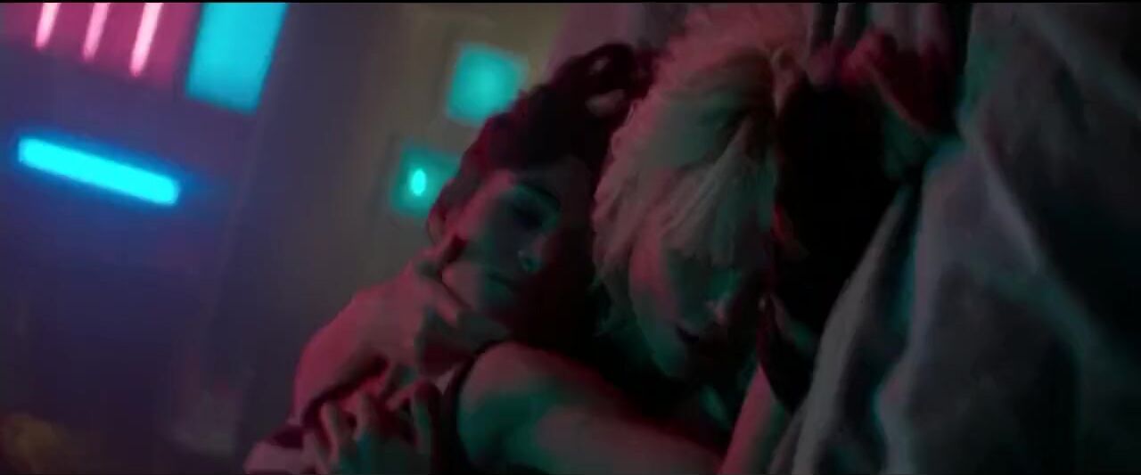 FUQ Sofia Boutella and Charlize Theron in lesbian sex scene from Atomic Blonde (2017) Spit - 1