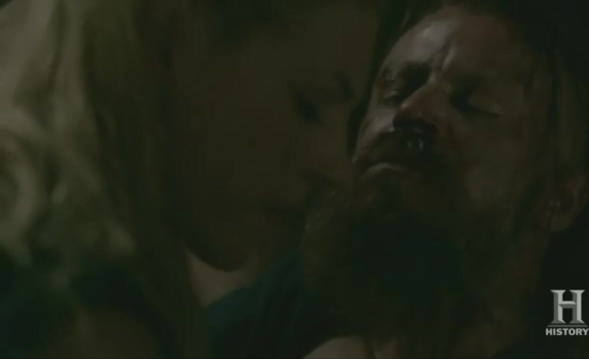 Grande Katheryn Winnick from TV series Vikings gets on top of guy and rides him till she cums GhettoTube
