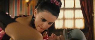 Footworship Mexican charmer Salma Hayek and Spanish Penelope Cruz in corsets in group sex scene Girl Gets Fucked
