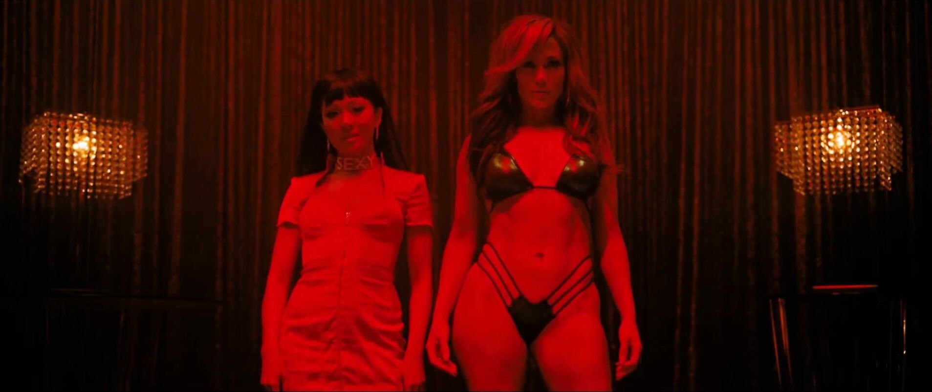 Officesex Hot Latina and Eastern strippers Jennifer Lopez and Constance Wu nude in Hustlers (2019) Style - 1