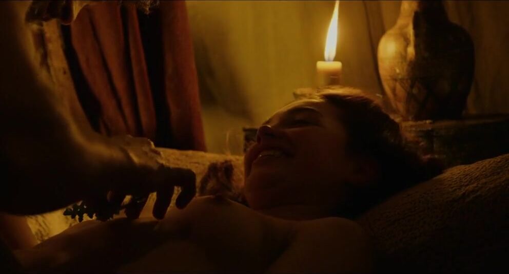 Stockings They have met so suddenly but man takes and penetrates Florence Pugh in Outlaw King Hardcore