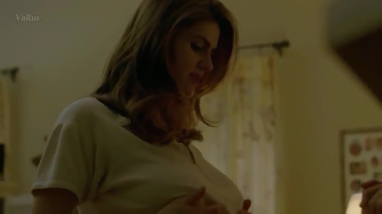 Boo.by Alexandra Daddario tries to expose titties in different situations in feature movies Teenpussy - 1