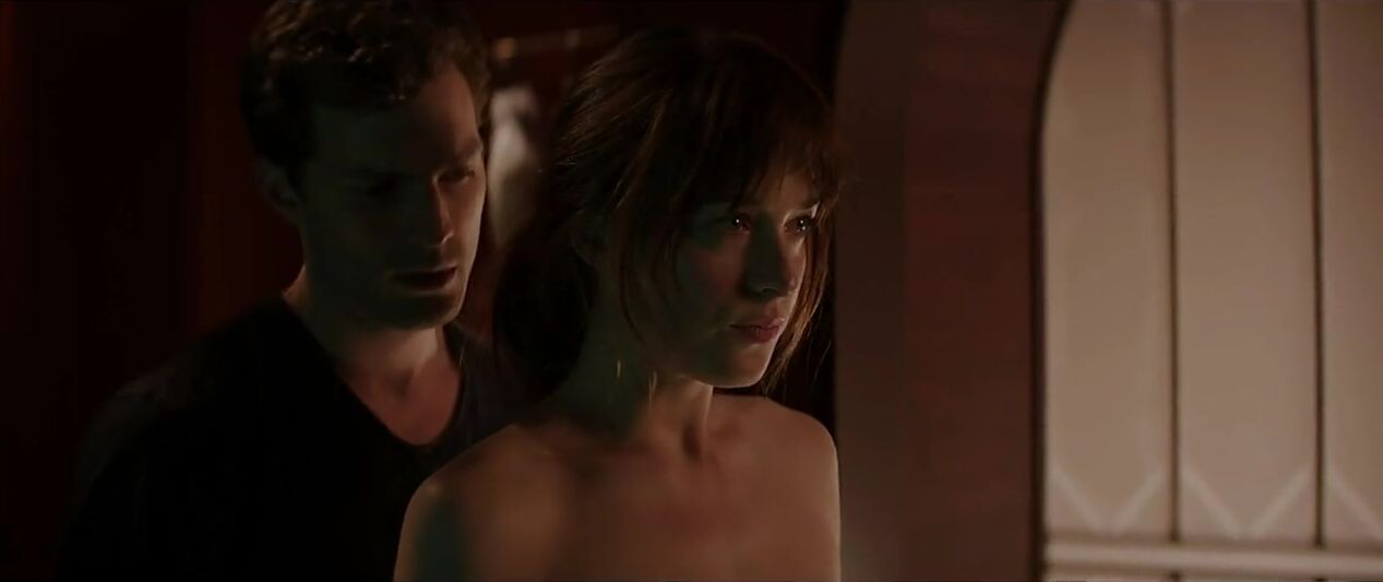 Polish Dakota Johnson shows off tiny boobies and hooks up with guy in Fifty Shades of Grey Lily Carter - 1