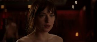 Couple Sex Dakota Johnson shows off tiny boobies and hooks up with guy in Fifty Shades of Grey Camgirl