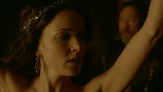 Shy Maude Hirst and other babes fool around in the nude in atmospheric TV series Vikings iWantClips