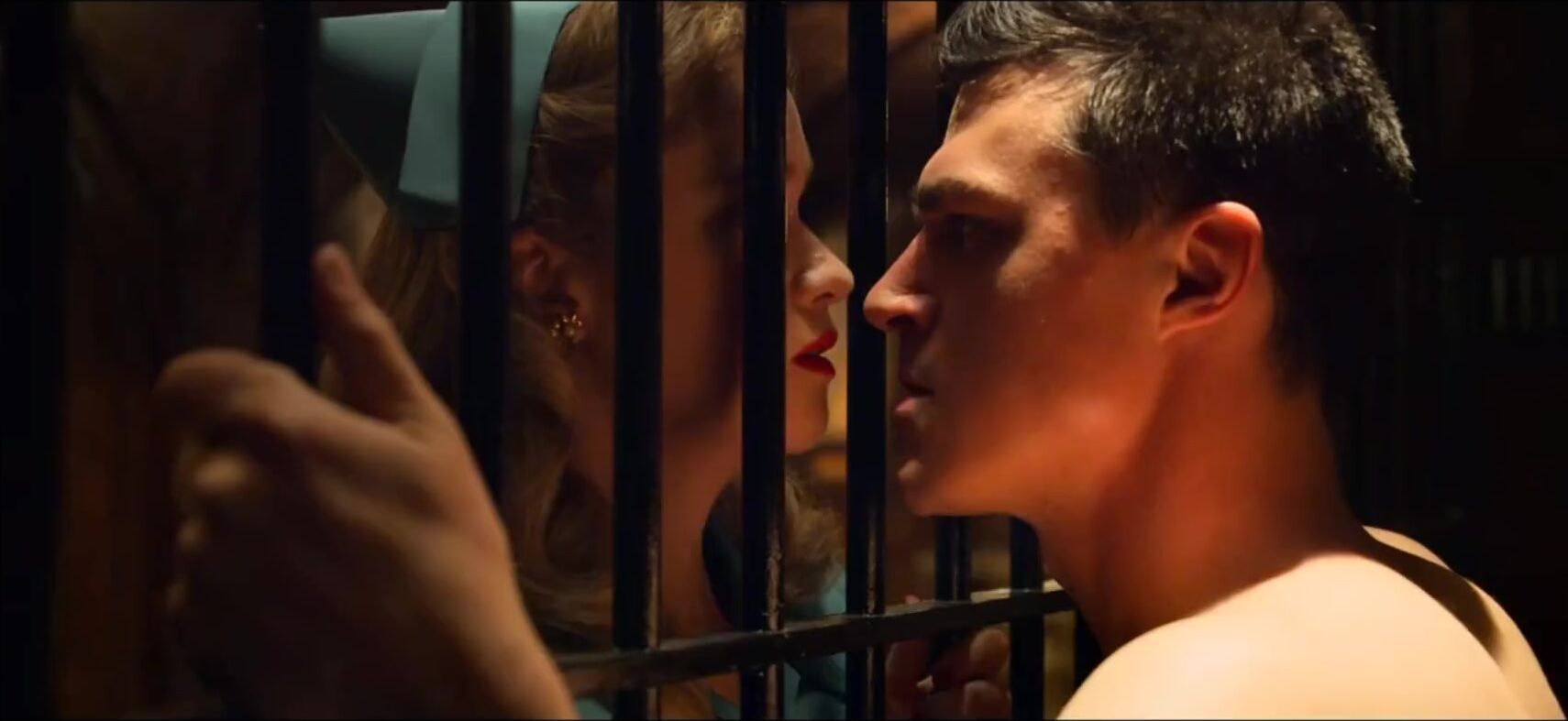 Passion Alice Englert can't resist caged boy and goes jerking him off in TV series Ratched Tight Cunt