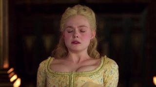 Qwebec Sexy Elle Fanning loves getting it on in oral and vaginal ways in the TV series The Great Smalltits