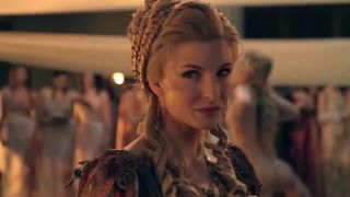 Married Actresses need love and caress in hot erotic excerpts from obscene TV series Spartacus Shower
