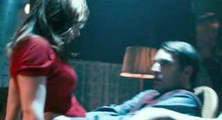 Gay 3some Celebrity in red Vica Kerekes in Men in Hope movie sex scenes where she hooks up Str8