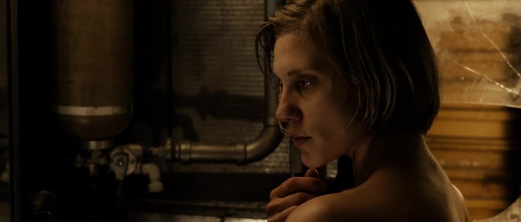 Real Orgasms Riddick tells story of Katee Sackhoff who takes clothes off and goes washing body (2013) Three Some - 2