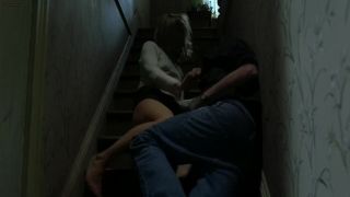 Mexicana Thoughtless MILF has something wet between legs that needs to be humped on stairs in Blind Blowjob porn