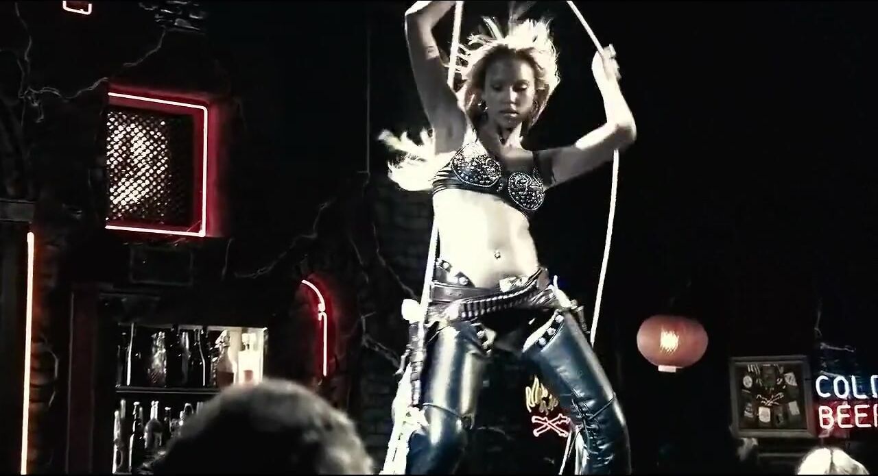 Jesse Jane Sin City erotic scene with participation of Jessica Alba with lasso performing striptease FreeInterracialTo... - 1