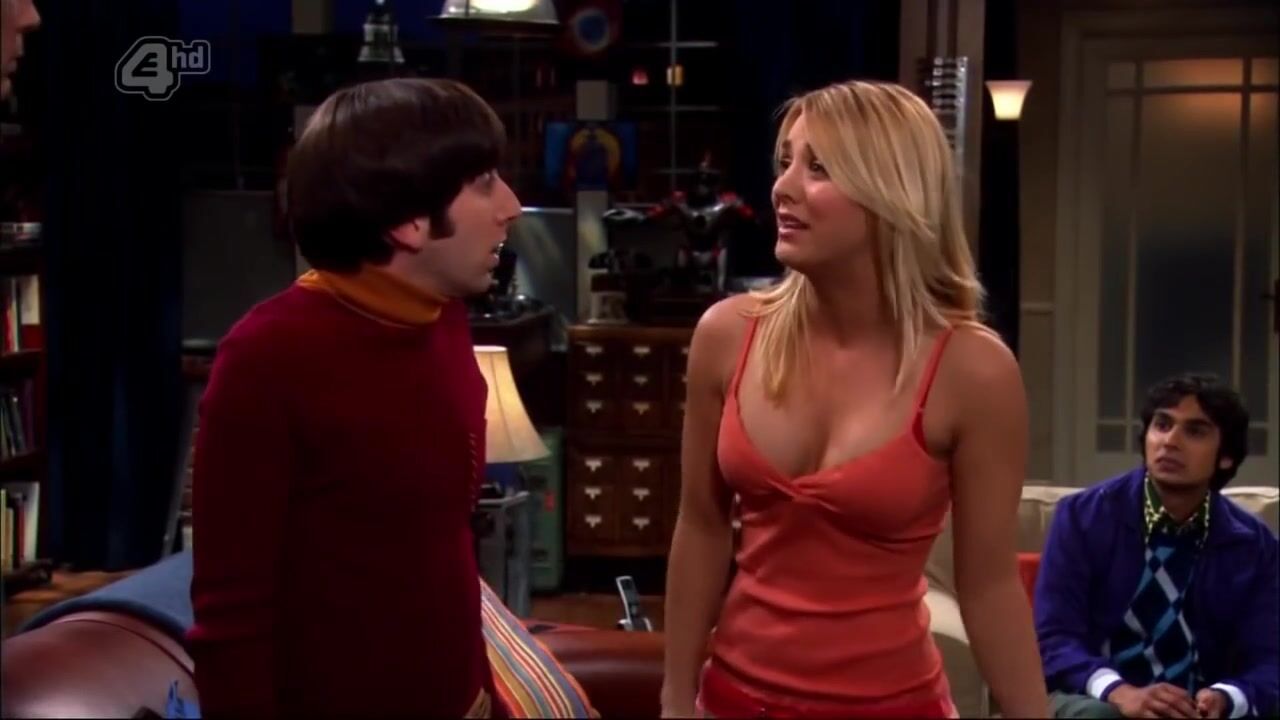 Hardsex Shameless scenes from sitcom where Kaley Cuoco demonstrates boobies as much as possible Hot Girl Fuck