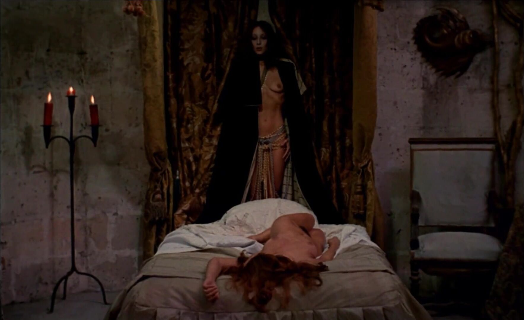 LesbianPornVideos Sandra Julien nude teases in naked excerpts from The Shiver of the Vampires (1971) Orgasm