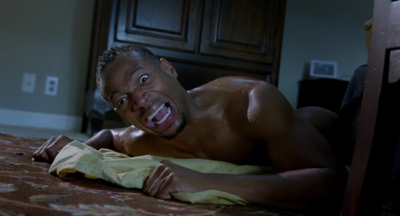 Masseur Black guy is very gentle with unstoppable nympho Jaime Pressly in Haunted House 2 Hot Blow Jobs