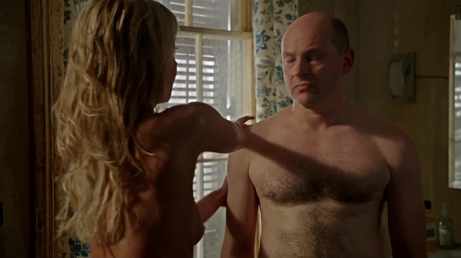 Hairy Bald man is too faithful to be carnal with Riki Lindhome in horror movie Hell Baby (2013) Kathia Nobili - 1