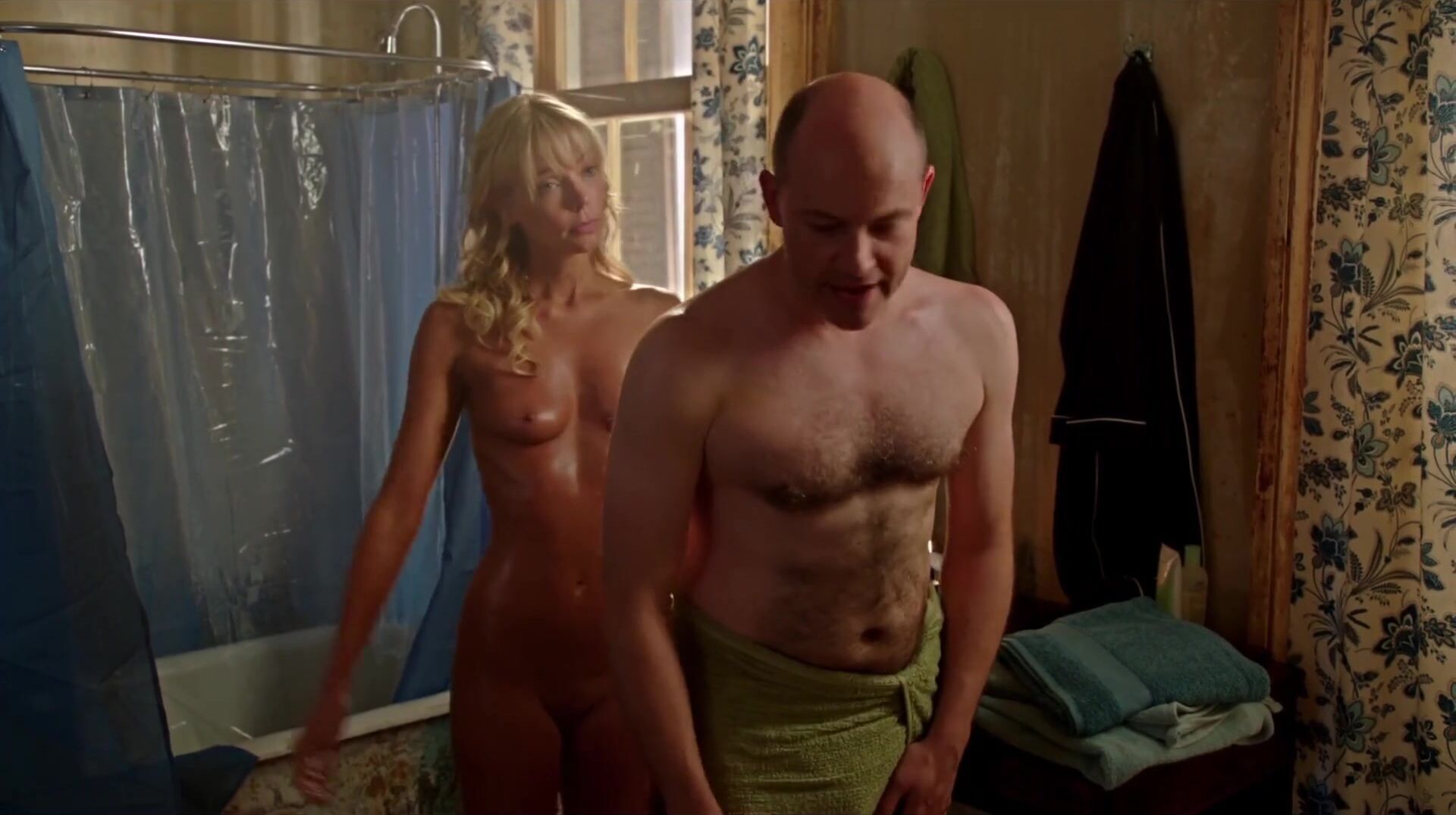 Boy Fuck Girl Bald man is too faithful to be carnal with Riki Lindhome in horror movie Hell Baby (2013) Teenage Sex