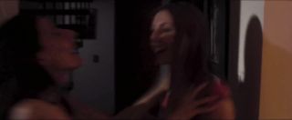 Moneytalks Striptease and lesbian sex scene of two movie stars from the horror movie Trauma (2017) Gozando