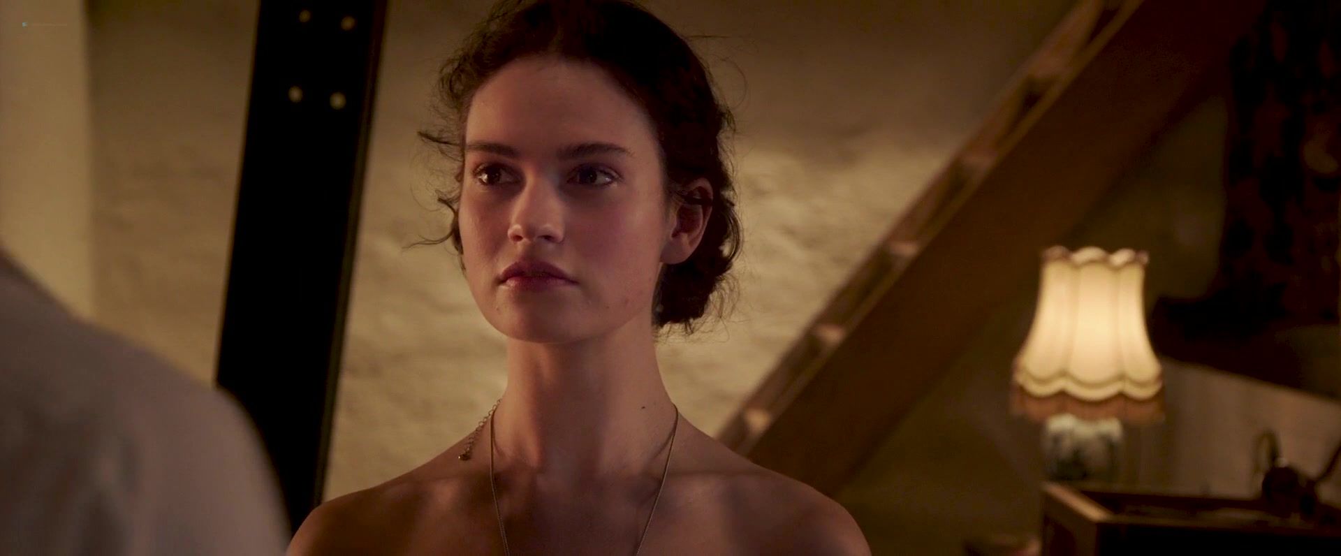 Teenxxx Lily James nude - The Exception (2016) Cunnilingus - 1
