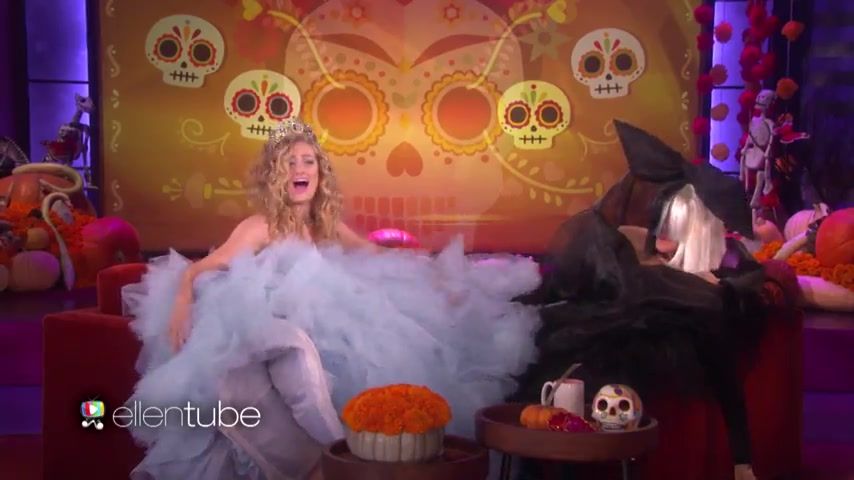 Bareback Beth Behrs Sexy - The Wickedly Fun - The Ellen DeGeneres Show 2016 Hot Teen - 1