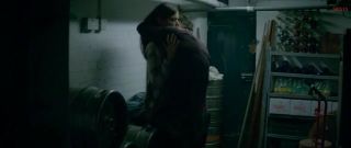 Spooning Janet Montgomery nude - Sex scene from movie Roman (2017) Clothed Sex