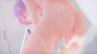 NoBoring Hentai 3D Girl Shower Masturbation Curvy