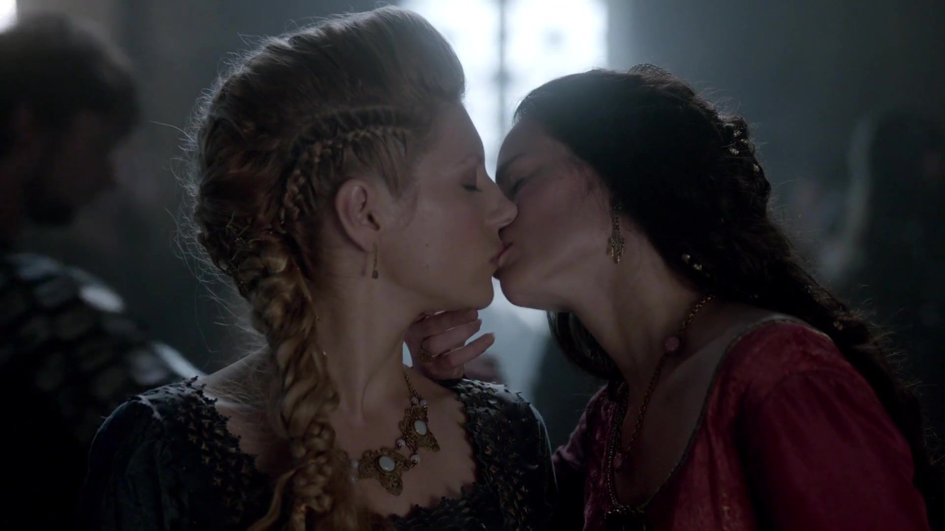Art Vikings - Lesbian Kiss Scene Gay Outdoor