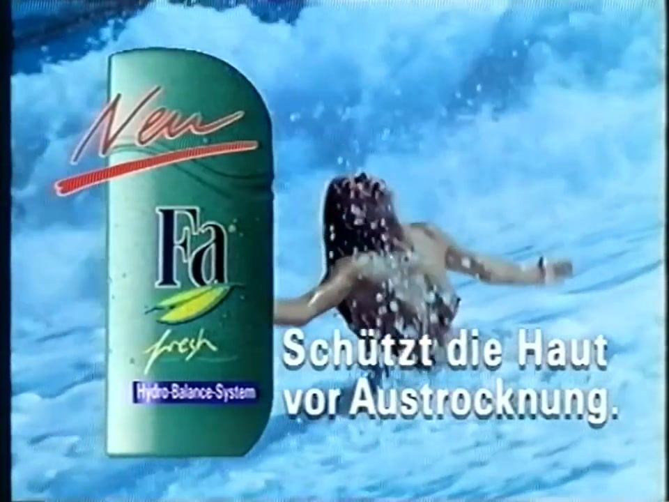 Glam Fa Duschbad Werbung 1994 RealLifeCam